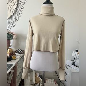 F21 cropped turtleneck NWT